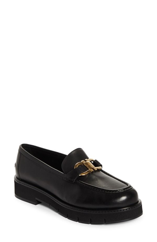 フェラガモ レディース シューズ スリッポン・ローファー FERRAGAMO Mayran Double Gancio Bit Loafer Nero