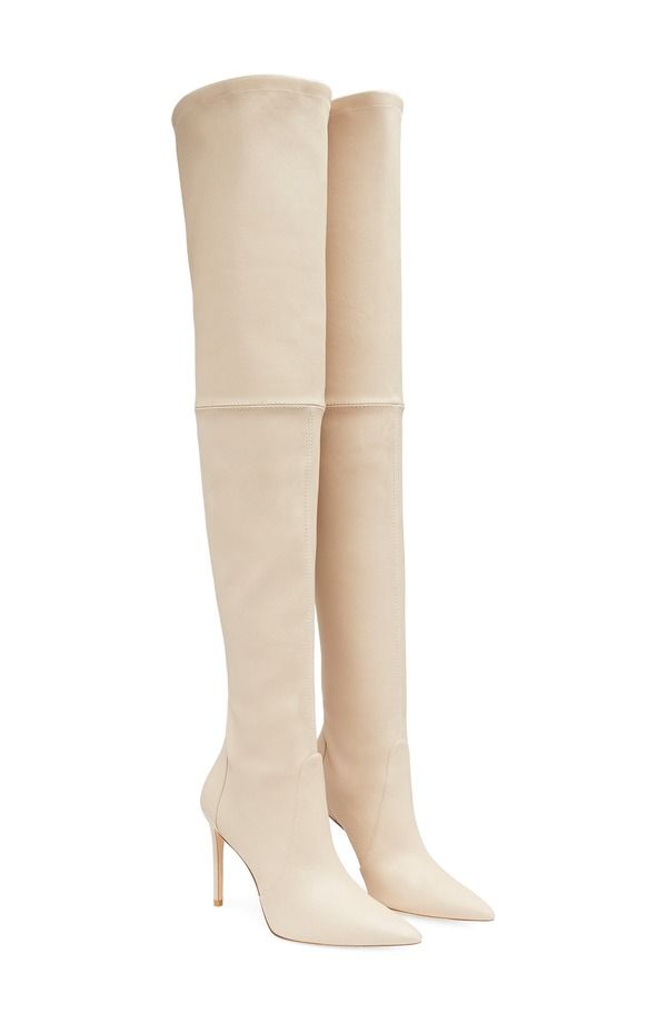 スチュアート ワイツマン レディース シューズ ブーツ・レインブーツ Stuart Weitzman Ultrastuart 100 Stretch Pointed Toe Over the Knee Boot Dune