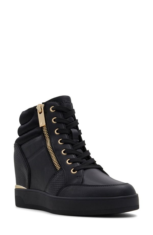アルド レディース シューズ スニーカー ALDO Ereliclya Wedge Sneaker Black ブラック