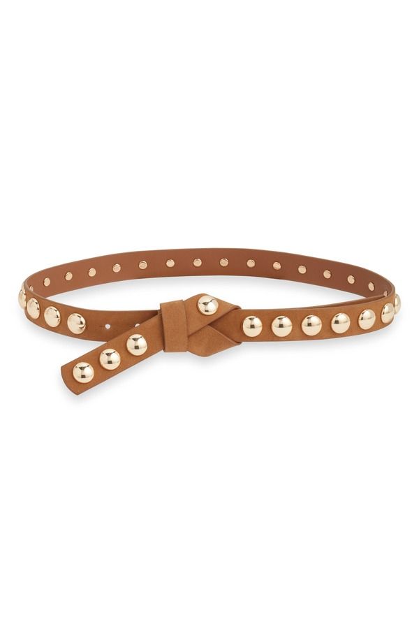 トレジャーアンドボンズ レディース アクセサリー ベルト Treasure Bond Riley Studded Beltan タン