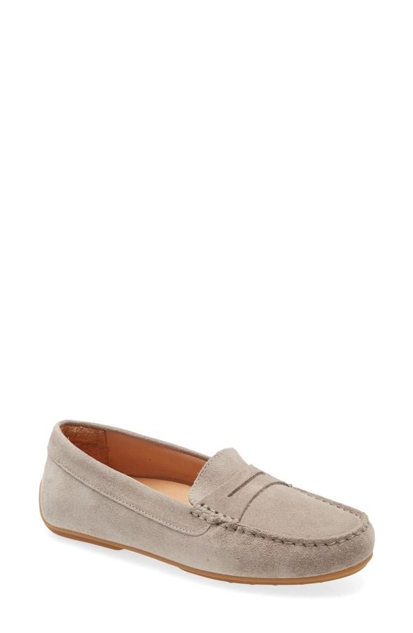 サミュエルフドバード レディース シューズ スリッポン・ローファー Samuel Hubbard Free Spirit Driver Loafer Grey Suede グレー