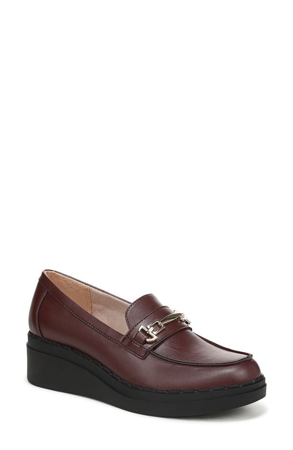 ライフストライド レディース シューズ スリッポン・ローファー プラットフォーム LifeStride Dolce Platform Wedge Bit Loafer California Wine Red レッド