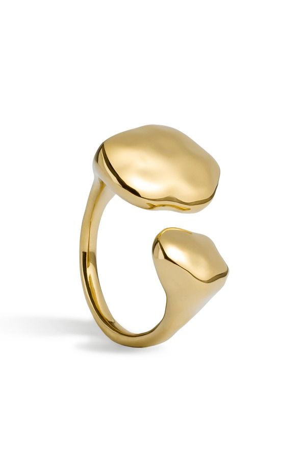 モニカヴィナダー レディース アクセサリー 指輪 Monica Vinader Odyssey Open Ring 18K Gold Vermeil ゴールド