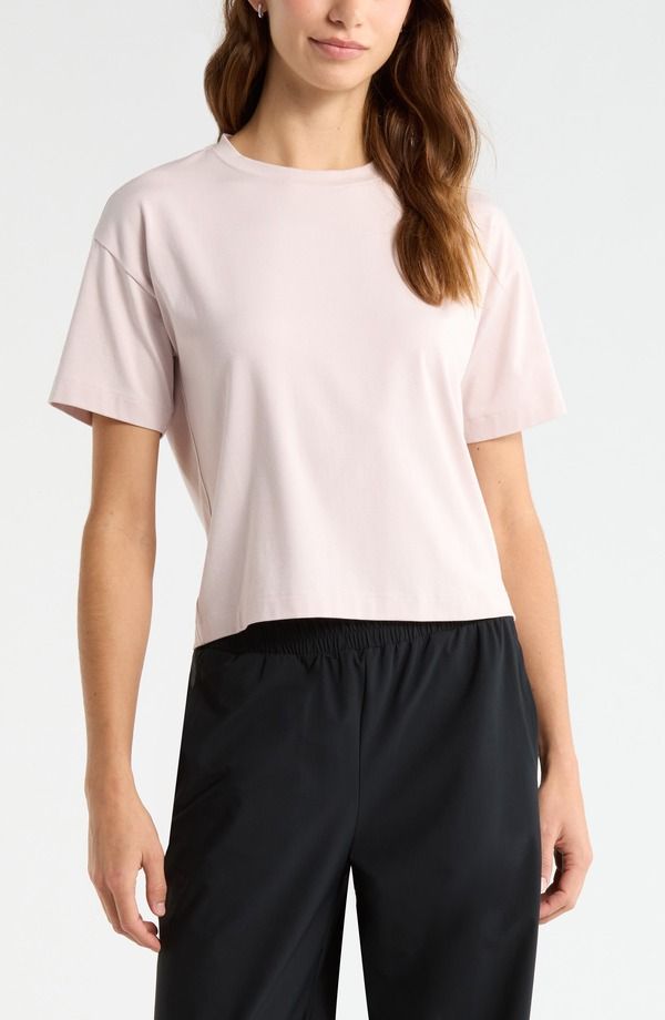 ゼラ レディース トップス Tシャツ クルーネック Zella New Take Crewneck TShirt Pink Hush ピンク