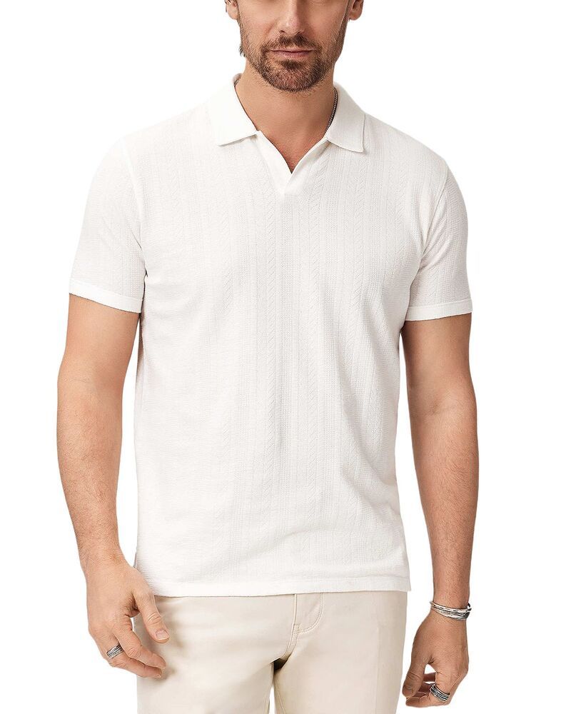 ジョンバルベイトス メンズ トップス ポロシャツ John Varvatos Zion Jacquard Garment Dye Polo Salt