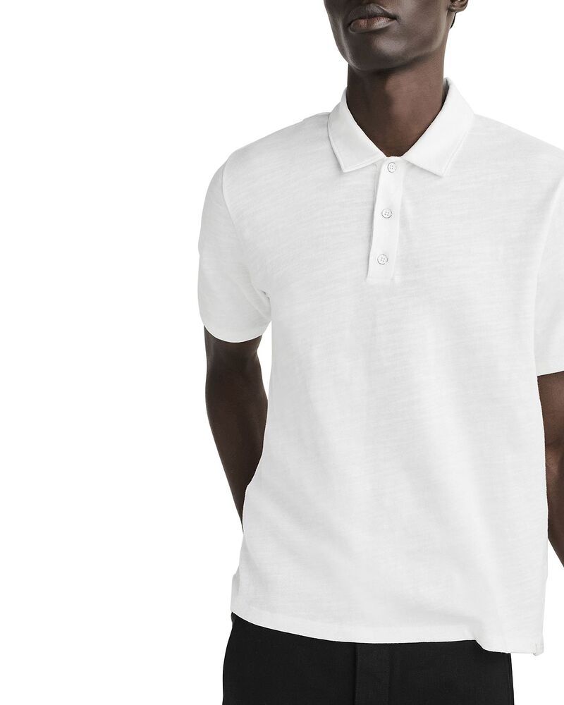 ラグアンドボーン メンズ トップス ポロシャツ rag bone Classic Flame Polo White ホワイト