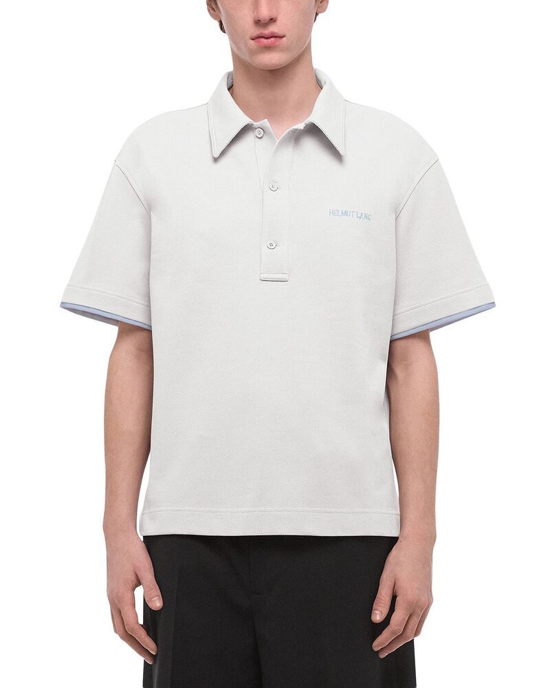 ヘルムート ラング メンズ トップス ポロシャツ Helmut Lang Pique Polo Shirt White ホワイト