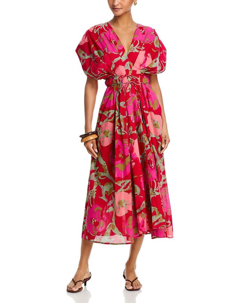 ヴェルヴェットバイグラハムスペンサー レディース トップス ワンピース フラワー柄 プリーツ フラワー Velvet by Graham Spencer Leilani Floral Pleatedress Multi マルチカラー