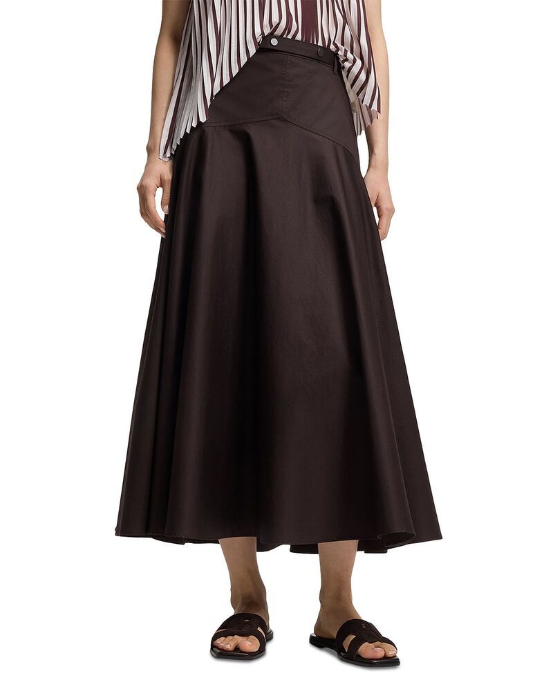 ヒューゴボス レディース ボトムスカート A ライン Hugo Boss Vusolo A Line Skirt Exclusive Cave Brown ブラウン