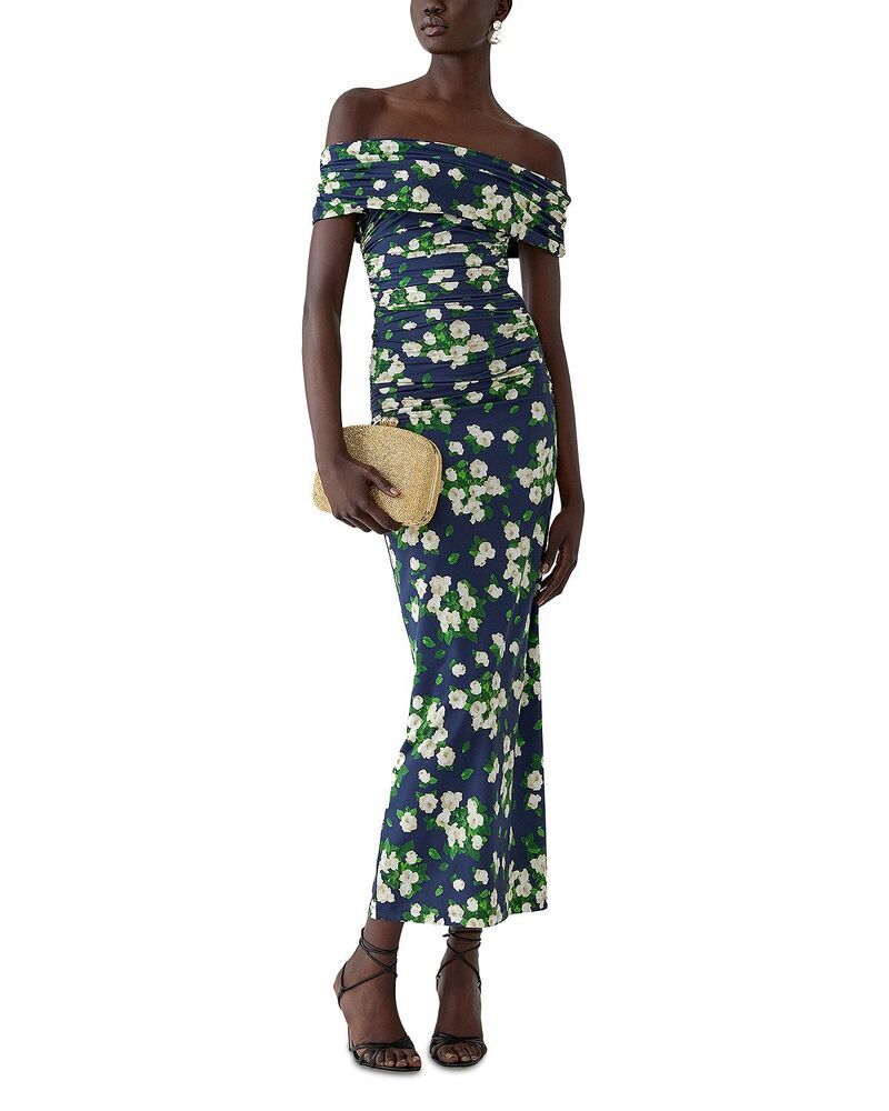 キャロライナヘレラ レディース トップス ワンピース Carolina Herrera Off Shoulder Gatheredress Midnight Multi マルチカラー 235,710円