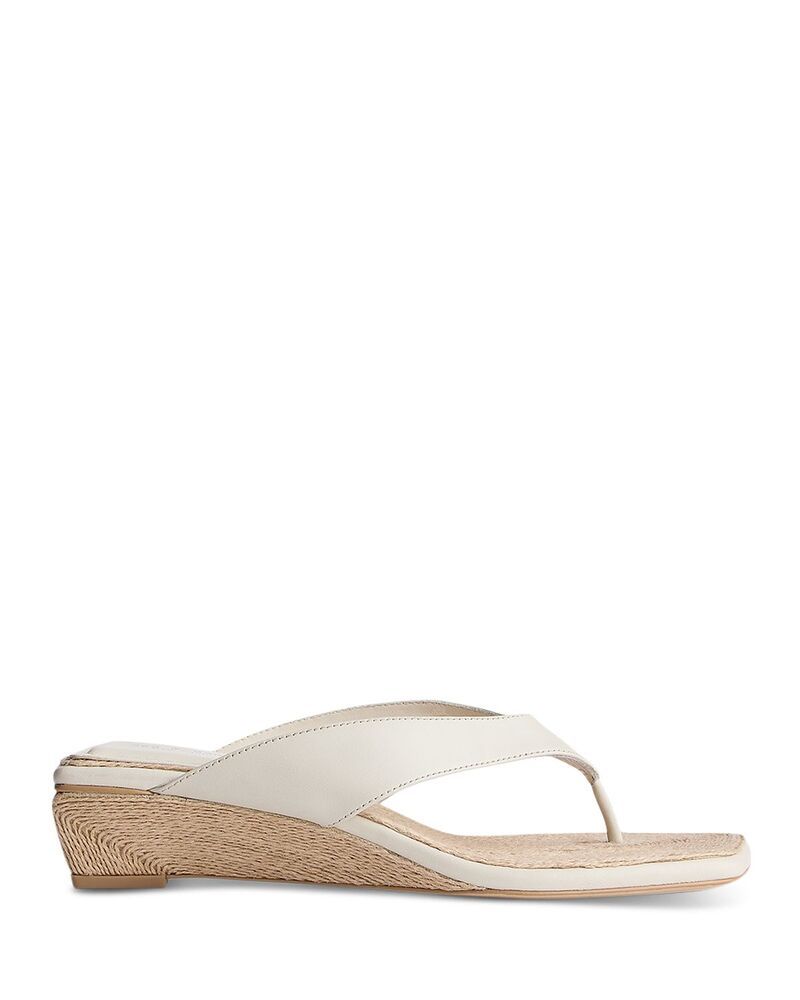 ラグアンドボーン レディース シューズ サンダル rag bone Womens Jo Thong Wedge Sandals Antique White ホワイト