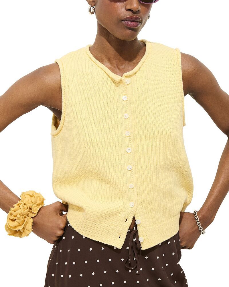 アレックスミル レディース アウター ニット・セーター ベスト Alex Mill Taylor Sweater Vest Double Cream クリーム