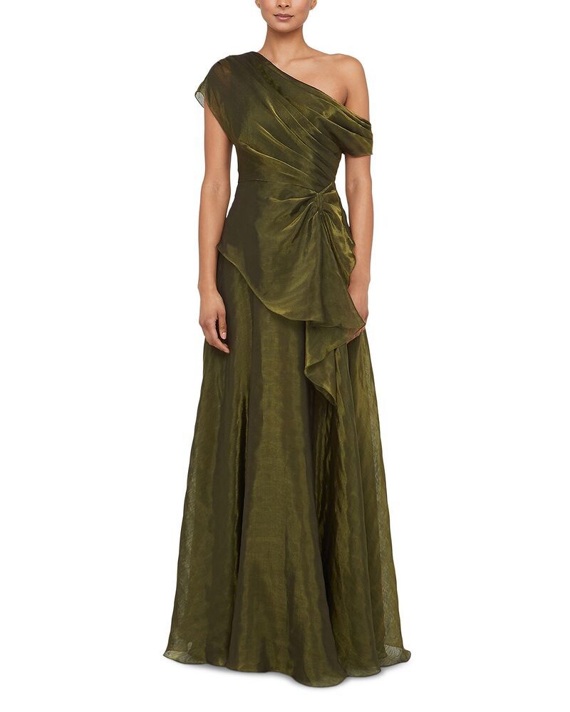 セイア レディース トップス ワンピース Theiavalina Organza Lam Gown Olive Gold オリーブ