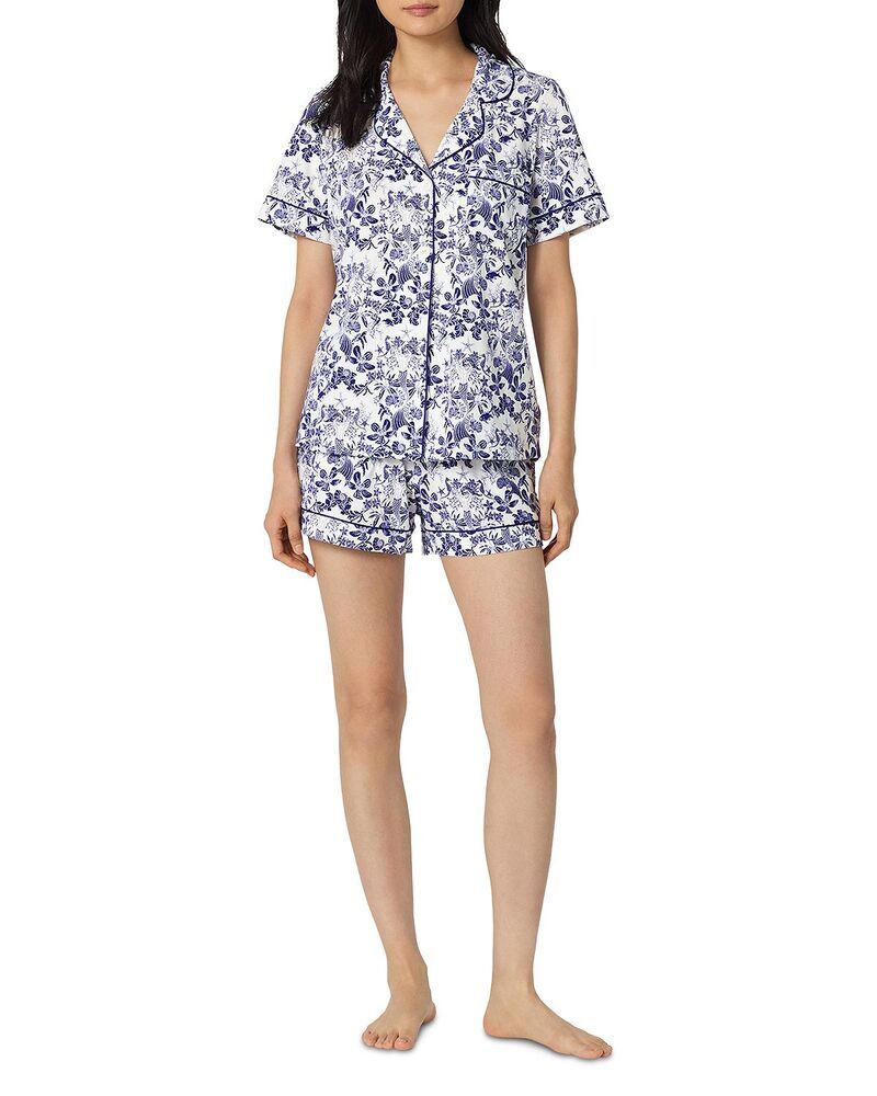 ベッドヘッドパジャマ レディース アウター パーカー・スウェット ジャージー BedHead Pajamashort Sleeve Classic Shorty Stretch Jersey Pajama Set Under the Sea