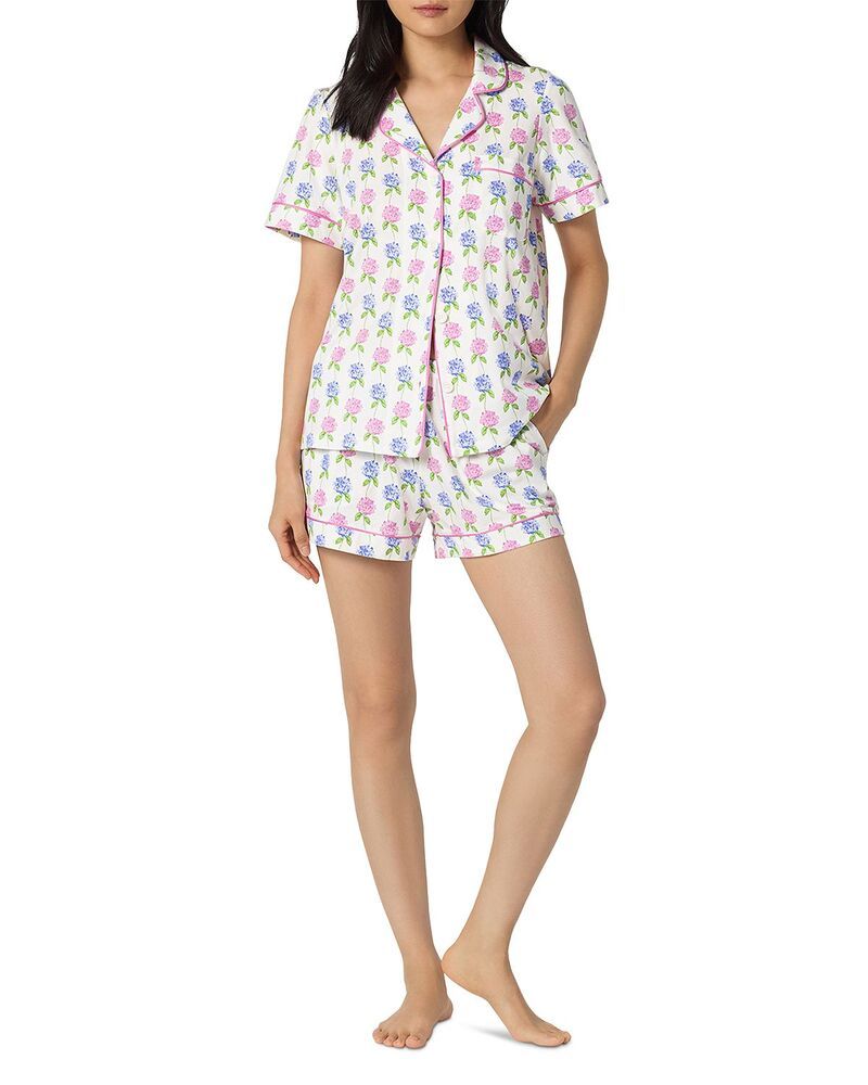 ベッドヘッドパジャマ レディース アウター パーカー・スウェット ジャージー BedHead Pajamashort Sleeve Classic Shorty Stretch Jersey Pajama Set Cottage Parlor