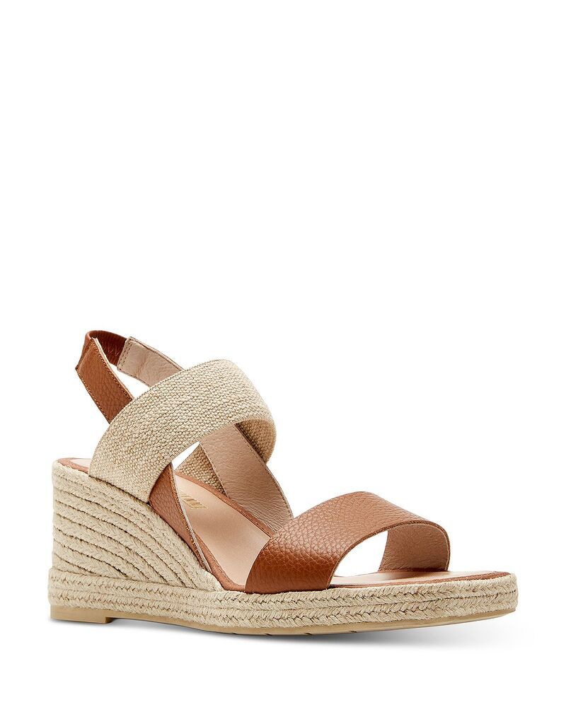 ラカナディアン レディース シューズ サンダル La Canadienne Womens Rosemary Espadrille Wedge Sandals Cognac