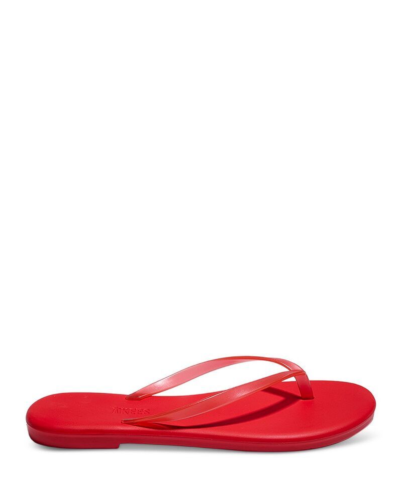 ティキーズ レディース シューズ サンダル TKEES Womens Waterproof Thong Sandalsol Red レッド
