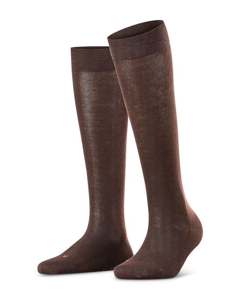 ファルケ レディース アンダーウェア 靴下 Falke Sensitive London Knee High Socks Dark Brown ブラウン
