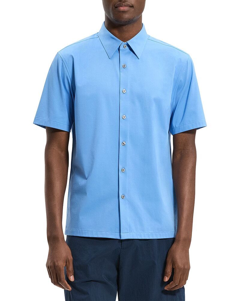 セオリー メンズ トップス シャツ レギュラーフィット Theory Irving Regular Fit Short Sleeve Shirt Crisp Blue ブルー 33,670円