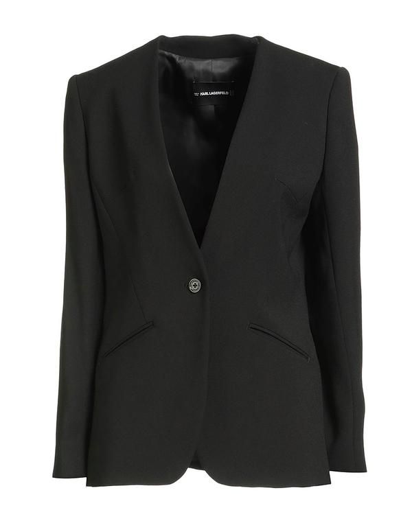カール ラガーフェルド レディース アウター ジャケット・ブルゾン テーラードジャケット KARLAGERFELD Black ブラック 35,620円