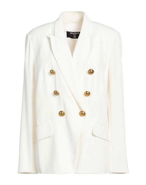 バルマン レディース アウター ジャケット・ブルゾン テーラードジャケット BALMAIN White ホワイト