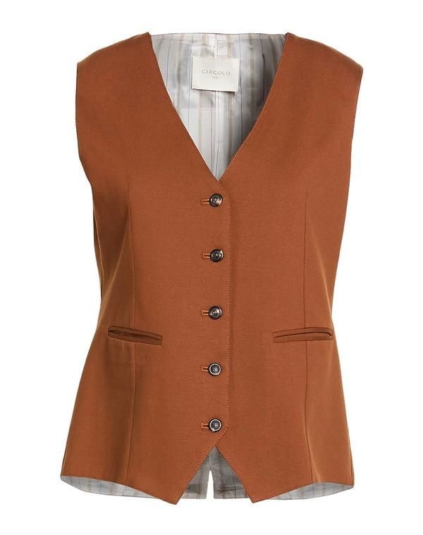 チルコロ 1901 レディース トップス ベスト ジレ CIRCOLO 1901 Brown ブラウン