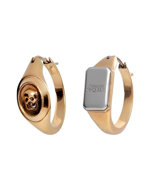 マックイーン レディース アクセサリー ピアス・イヤリング MCQUEEN Gold ゴールド