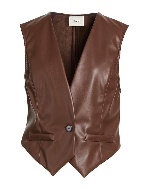 ディキシー レディース トップス ベスト ジレ DIXIE Chocolate Brown ブラウン