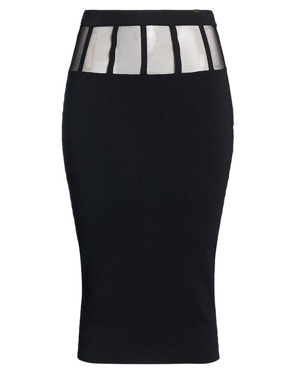 エリザベッタフランキ レディース ボトムスカート ELISABETTA FRANCHI Black ブラック