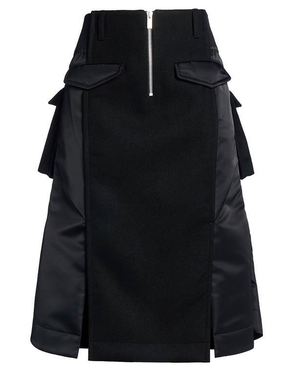 サカイ レディース ボトムスカート SACAI Black ブラック
