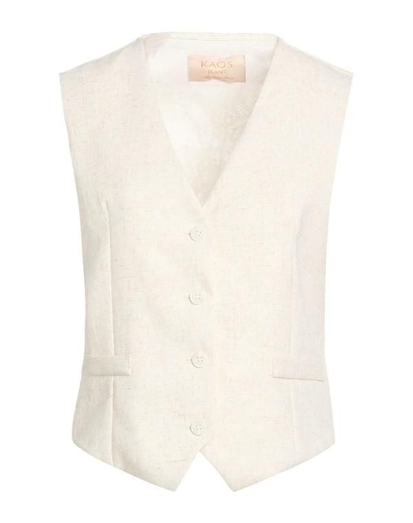 カオスジーンズ レディース トップス ベスト ジレ KAOS JEANS Ivory アイボリー