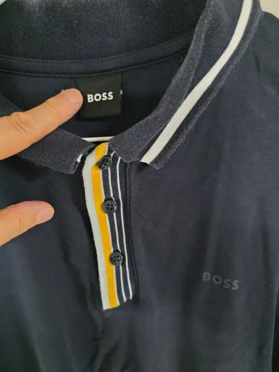 BOSS ボス ネイビー KARA（カラ）半袖 ポロTシャツ