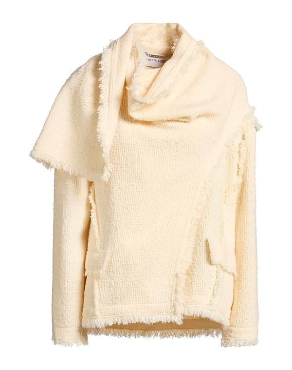 アルベルタ フェレッティ レディース アウター ジャケット・ブルゾン ALBERTA FERRETTI Off White オフホワイト
