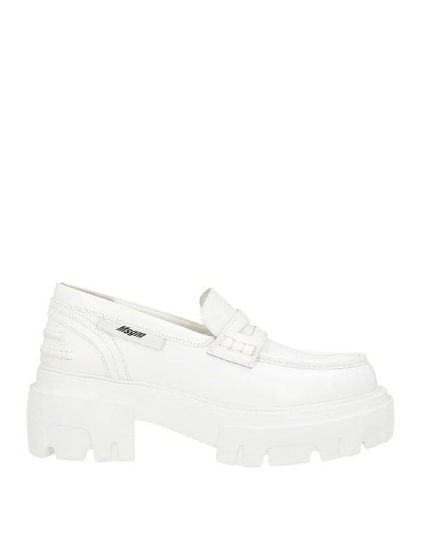 エムエスジイエム レディース シューズ スリッポン・ローファー モカシン MSGM White ホワイト