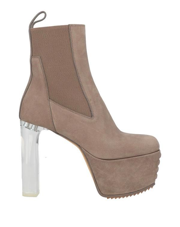 リックオウエンス レディース シューズ ブーツ・レインブーツ ショートブーツ RICK OWENS Taupe トープ