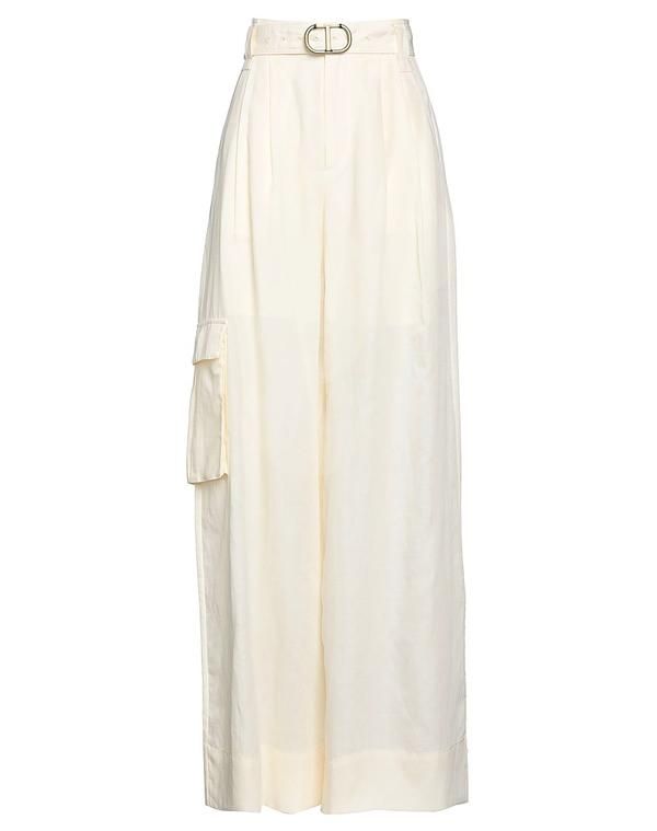 ツインセット レディース ボトムス カジュアルパンツ TWINSET Ivory アイボリー