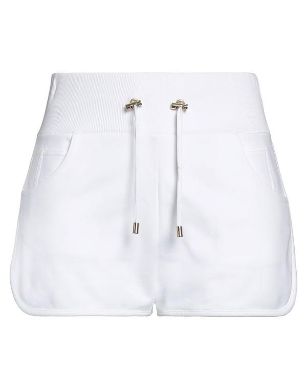 バルマン レディース ボトムス ハーフパンツ・ショーツ ショートパンツバミューダパンツ BALMAIN White ホワイト