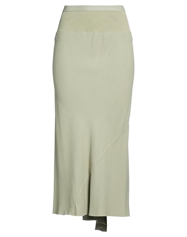 リックオウエンス レディース ボトムスカート RICK OWENS Light Green グリーン