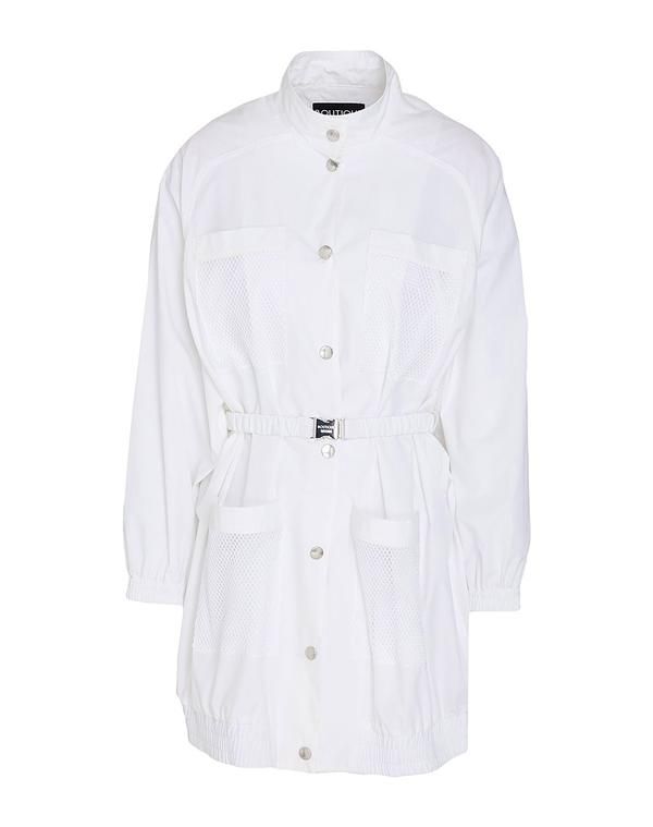 ブティックモスキーノ レディース アウター コート BOUTIQUE MOSCHINO White ホワイト