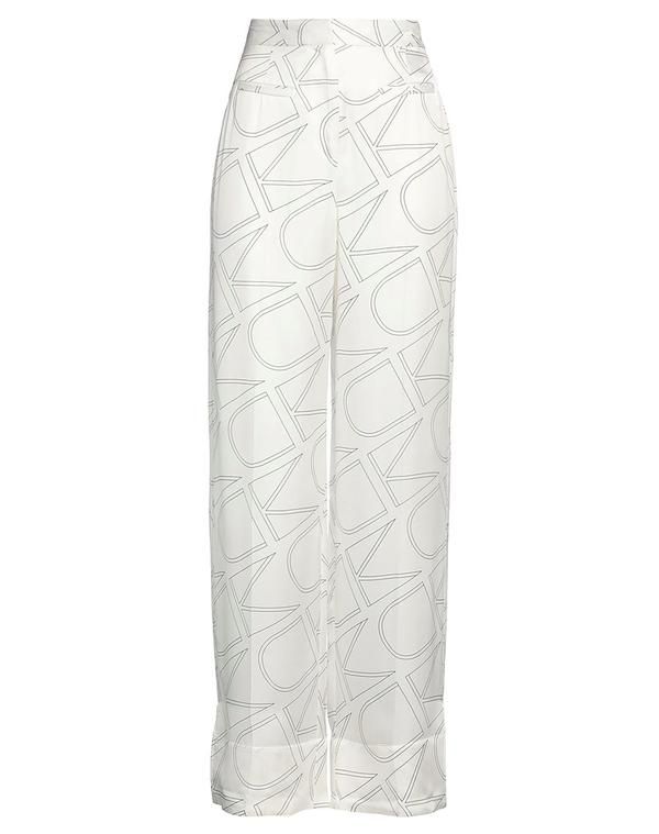 カルバンクライン レディース ボトムス カジュアルパンツ クラシックパンツ CALVIN KLEIN White ホワイト