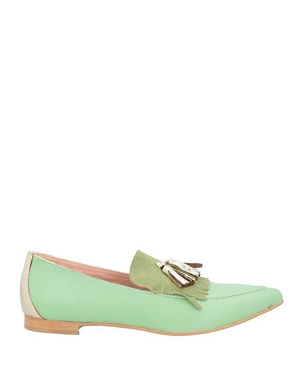 ディバインフォリ レディース シューズ スリッポン・ローファー モカシン DIVINE FOLLIE Light Green グリーン