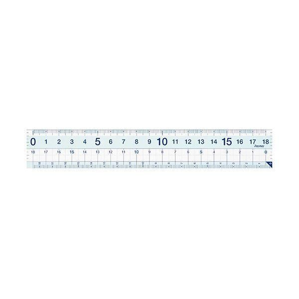 (まとめ) レイメイ藤井 StudyMate先生おすすめ 直定規(すべり止め加工付) 18cm APJ136 1個 〔×50セット〕