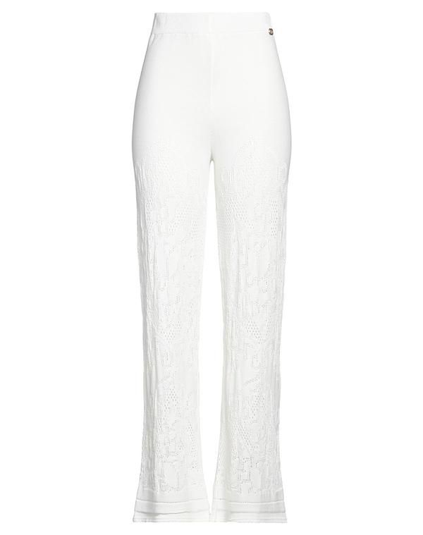 ツインセット レディース ボトムス カジュアルパンツ ワイドパンツ TWINSET White ホワイト