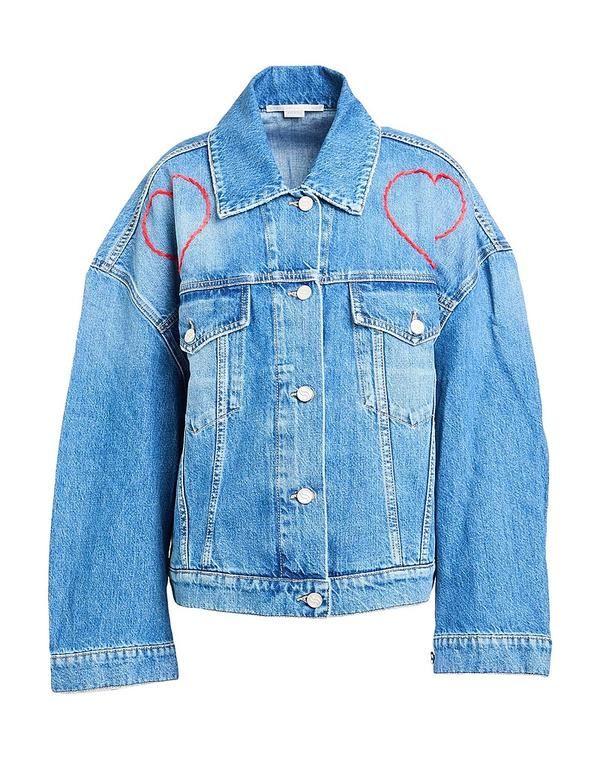 ステラマッカートニー レディース アウター ジャケット・ブルゾン デニムブルゾン STELLA McCARTNEY Blue ブルー