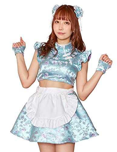 クリアストーン(Clearstone) リリカルパレット コスプレ ハロウィン 水色チャイナメイド レディース ブルーma 214b0fa1