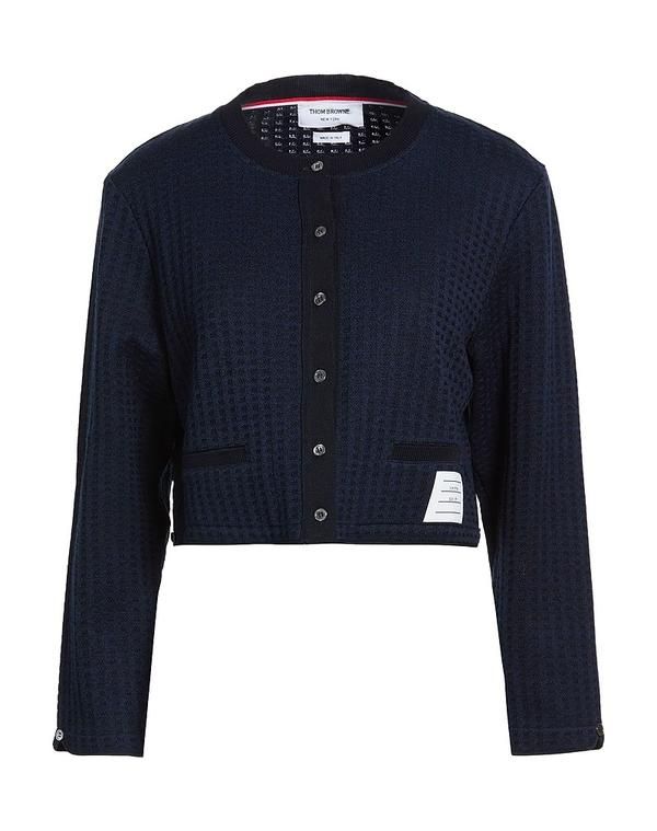 トムブラウン レディース アウター カーディガン THOM BROWNE Navy ネイビー