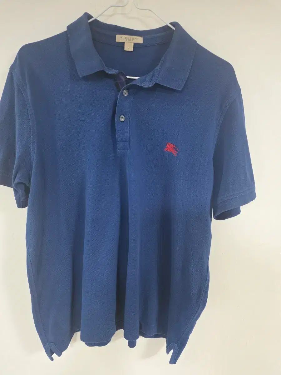 バーバリー ブリット 半袖 カラーTシャツ ネイビー