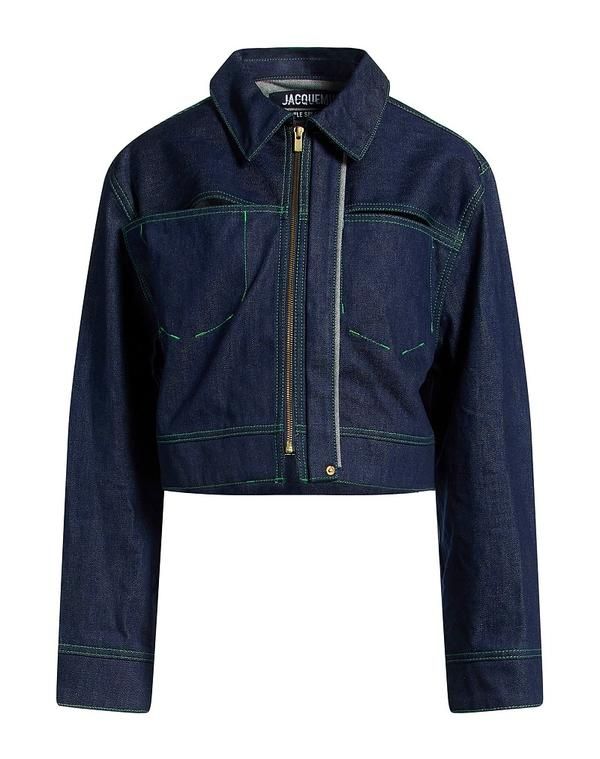 ジャクエムス レディース アウター ジャケット・ブルゾン デニムブルゾン JACQUEMUS Blue ブルー