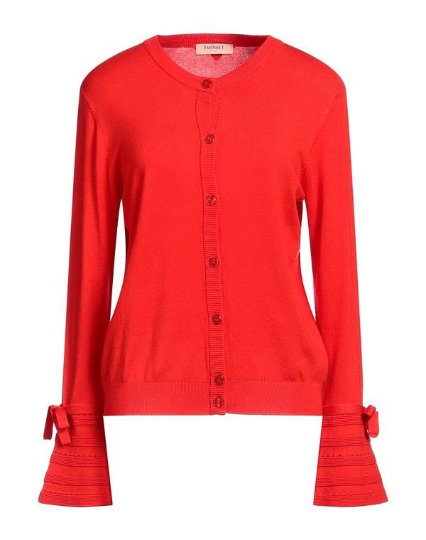 ツインセット レディース アウター カーディガン TWINSET Coral コーラル