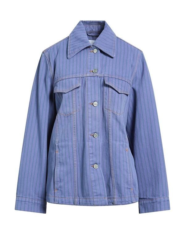 ガニー レディース アウター ジャケット・ブルゾン デニムブルゾン GANNI Blue Gray グレー
